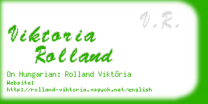 viktoria rolland business card